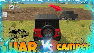 THAR VS CAMPER off roading game indian vehicle game [upl. by Ely]