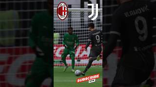 IMBUCATA VLAHOVIC🕳️🤸‍♂️vlahovic juventus milan seriea goals shorts [upl. by Indira708]