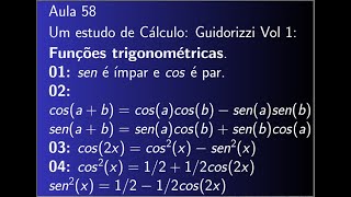 Cálculo diferencial e Integral Aula 58 [upl. by Cavanagh642]