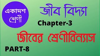 CLASS XI  জীবের শ্রেণীবিন্যাস  PART8 [upl. by Sands]