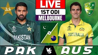 🔴Live Australia vs Pakistan  1st ODI  Live Cricket Score amp Commentary [upl. by Airotahs163]