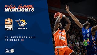 ratiopharm ulm vs ROSTOCK SEAWOLVES  Full Game Highlights  Spieltag 10 Saison 2324 [upl. by Yrellam]