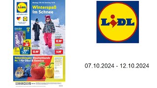 Lidl Prospekt DE  vom 0710 bis 12102024 [upl. by Anialam]