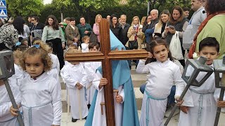 Petalada y recogida de la procesión infantil de MAuxiliadora MontealtoJerez 2024 [upl. by Enoed]