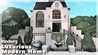 BLOXBURG Luxurious Modern Home Speedbuild  Roblox House Build [upl. by Caughey455]