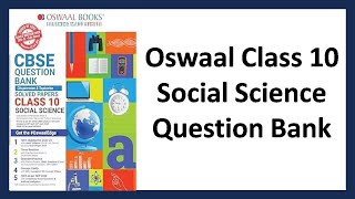 Oswaal Class 10 Social Science Question Bank [upl. by Weidner]