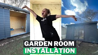 Building our Garden Room amp Garden Office  Garden Makeover Part 4 [upl. by Elly]