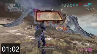 Profit Taker Speedrun in 1m 02s 633ms on PS4  Warframe [upl. by Arutek]