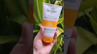 Simple Vitamin C Glow Face Wash Review and demo alamodebyheraaqeel nykaa simpleskincare [upl. by Assirac]