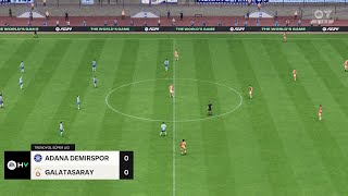 Adana Demirspor vs Galatasaray 31082024 Super Lig EA FC 24 [upl. by Akirre]