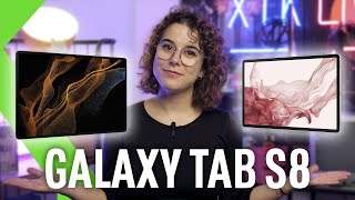 TODO SOBRE LAS NUEVAS SAMSUNG GALAXY TAB S8 S8 y S8 Ultra  ¡Más finas que nunca [upl. by Jadd]