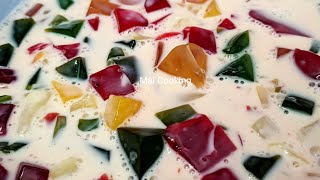 Jom Buat  AIR KOKTAIL BUAHBUAHAN PALING MUDAH  Creamy Fruit Cocktail Recipe [upl. by Mahtal]