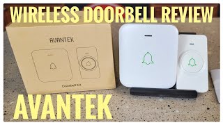 AVANTEK Wireless Doorbell Chime Battery Powered Review amp How To Setup [upl. by Lindi]