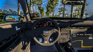 Audi S4 B5 V28  euro truck simulator  Logitech g29 gameplay [upl. by Dollar]