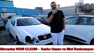 Mercedes W208 CLK200  Kasko Hasarı ve Mini Restorasyon [upl. by Anauqal]