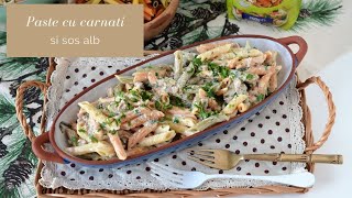 Paste cu carnati si sos alb  Pasta alla salsiccia e panna  TEOSKITCHEN [upl. by Gnem246]