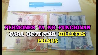 LOS PLUMONES PARA DETECTAR BILLETES FALSOS YA NO FUNCIONAN [upl. by Eirehc]