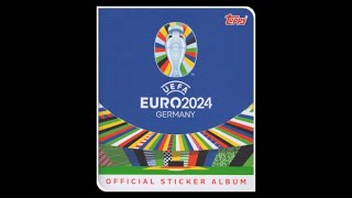 TOPPS STICKERS AUSTRIA TEAM EURO CUP 2024 [upl. by Anaihsat245]