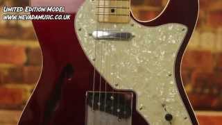 Fender Special Run Thinline Deluxe Telecaster in Candy Apple Red [upl. by Uehttam]