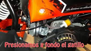 Arrancar mini quad Kroco 49cc Versión 2021 [upl. by Verla]