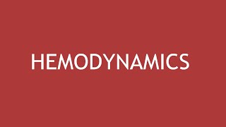 Hemodynamics ENGLISH  Dr Shikha Parmar [upl. by Eupheemia]