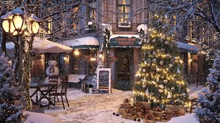 3 Hours of Christmas Jazz Music with Snowfall and Traditional Christmas Songs amp Carols [upl. by Nehttam]