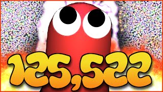 125000K WORLD RECORD MASS GAMEPLAY  SLITHERIO WORLD RECORD YouTube Highscore [upl. by Wanonah838]