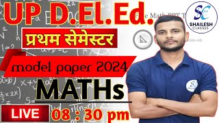 up deled 1st sem maths  UP DElEd first semester maths model paper  2 [upl. by Denbrook998]