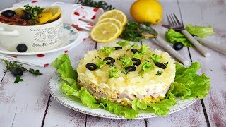 Салат Вкусняшка с ананасами [upl. by Vachel]