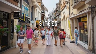 4K Sitges 🇪🇸 Spain  Evening Walk Summer 2023  Catalonia 2023 [upl. by Eaneg]