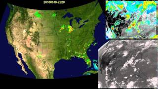 2010 US weather radar and satellite animation [upl. by Akeemaj439]