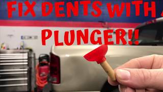 DIY Dent Repair With a Plunger Save Money and Time Paintless Dent Repair Magic Exposed [upl. by Kauppi425]