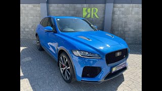 ULTRA BLUE JAGUAR FPACE 50 V8 SVR REVIEW [upl. by Ut704]