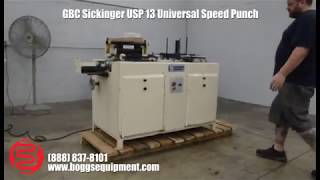 GBC Sickinger USP 13 Universal Speed Punch [upl. by Claudio]