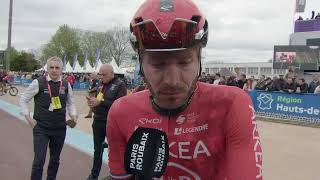 Florian Sénéchal  Interview à larrivée  Paris  Roubaix 2024 [upl. by Maunsell]