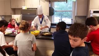 Chef Garcia teaching Chicken Quesadillas recipe [upl. by Nirb]