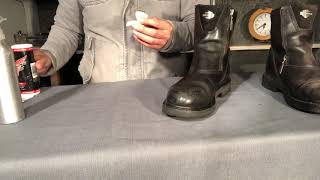 Restoring Leather Harley Davidson Boots [upl. by Shulem192]