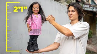 I Spent 24 Hours with the Worlds Shortest Woman [upl. by Viridis831]