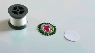 DIY Vanki making for kids at home armlet making jewellery makingby Gouthami [upl. by Notserk]