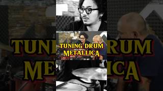 TUNING DRUM ala METALLICA  LARS ULRICH  tuning metallica drums drumlessons drummer music [upl. by Akinirt]