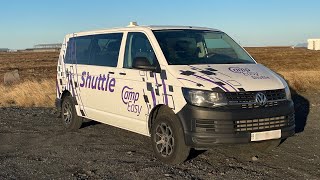 Keflavik Airport P2 Parking Lot Location  CampEasy Shuttle Bus [upl. by Aryan]