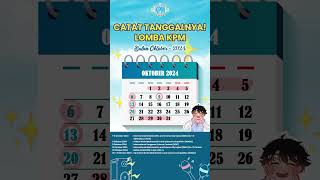 CATAT TANGGALNYA LOMBA KPM DI BULAN OKTOBER 2024 😍Jangan sampai terlewat ya [upl. by Claudell]