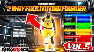 BEST 2WAY FACILITATING FINISHER SF BUILD ON NBA 2K22 CURRENT GEN RARE BUILD SERIES VOL 5 [upl. by Anas]