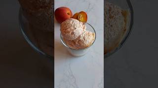 Easy Peach Ice cream 🍑🍦🧡✨️ icecream peachicecream peach shorts alibi summer [upl. by Tomasine]