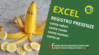 Excel conteggi per registro presenze [upl. by Luapnaej]