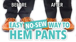 Easy NoSew Way to Hem Pants  HGTV Handmade [upl. by Quita857]