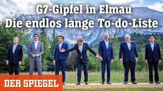 G7Gipfel in Elmau Die endlos lange TodoListe  DER SPIEGEL [upl. by Moser]