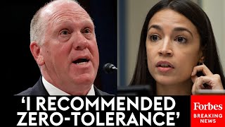 VIRAL MOMENT Tom Homan—Trumps Border Czar Choice—Clashes With AOC Over Family Separations [upl. by Caressa]