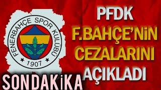 SON DAKİKA PFDK CEZALARI AÇIKLADI [upl. by Odrautse]