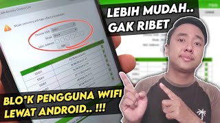 Cara Blokir Pengguna Wifi Indihome Lewat AndroidSmartphone  Zulkifli Channel [upl. by Kcirdec]